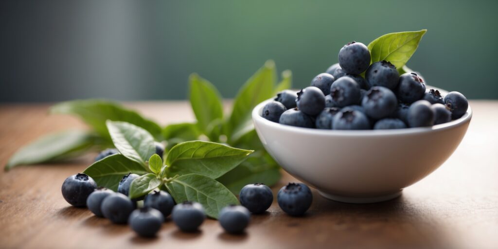 Frutas ricas en antioxidantes para reducir el estrés y mejorar el estado de ánimo.