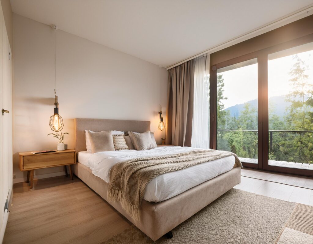 Habitación minimalista que promueve un ambiente de calma y claridad