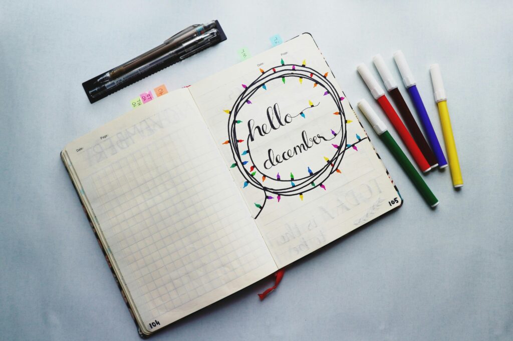 Primeros pasos para empezar un bullet journal: cuaderno, índice y metas